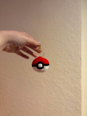 Handmade PokéBall Inspired Keychain (SM)